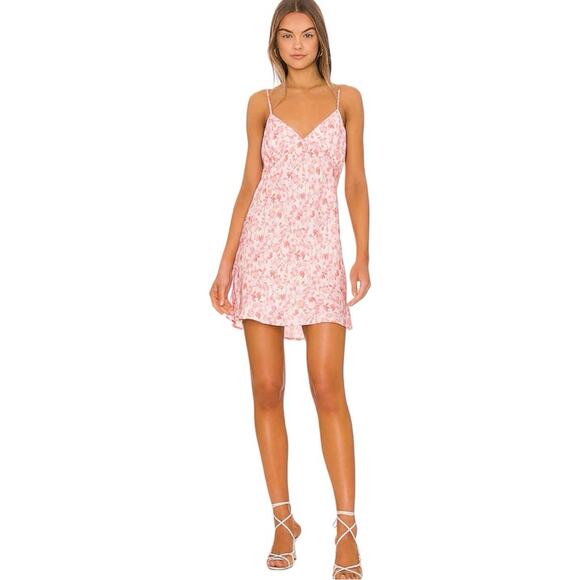 shop resa Dresses & Skirts - Resa Maddox Slip Mini Dress in Pink Floral size XS